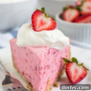 Cool down this summer with a slice of this sweet, simple, and refreshing Strawberry Icebox Pie! ohsweetbasil.com