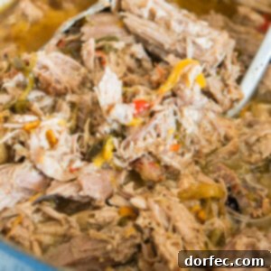 Succulent Pineapple Braised Pork ready for tacos