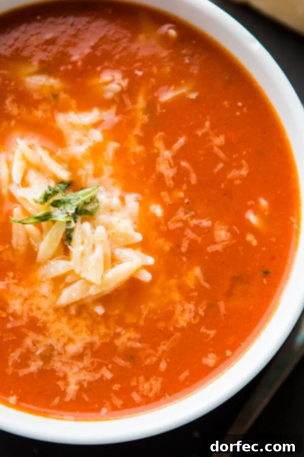 Close-up of fresh basil leaves and ripe tomatoes, key ingredients for the Zupas Copycat Tomato Basil Orzo Soup.