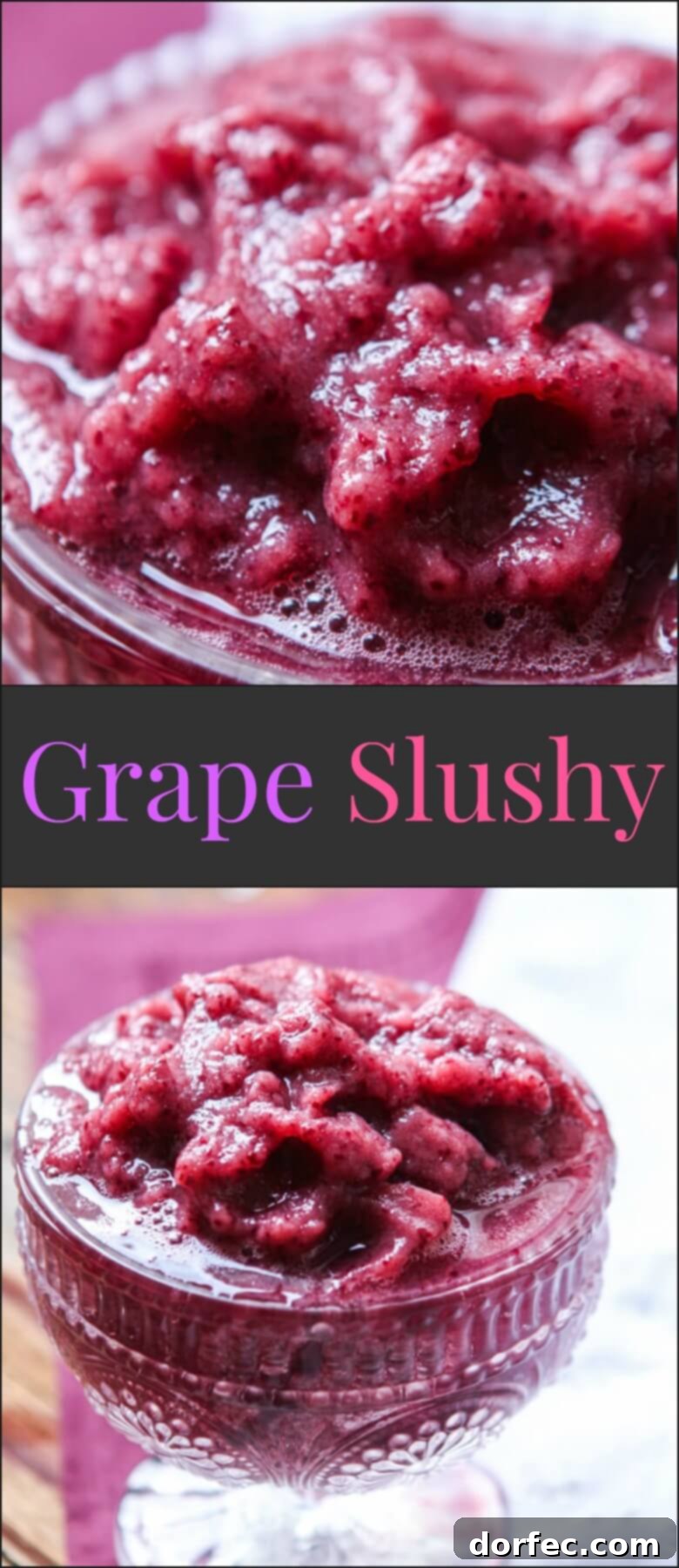Enjoying Your Homemade Grape Slushy: Tips and Variations This grape slushy recipe is incredibly refreshing and an easy way to prevent produce waste. A truly delightful, healthy, and easy-to-make summer drink. ohsweetbasil.com paleo, Whole 30, gluten-free, dairy-free