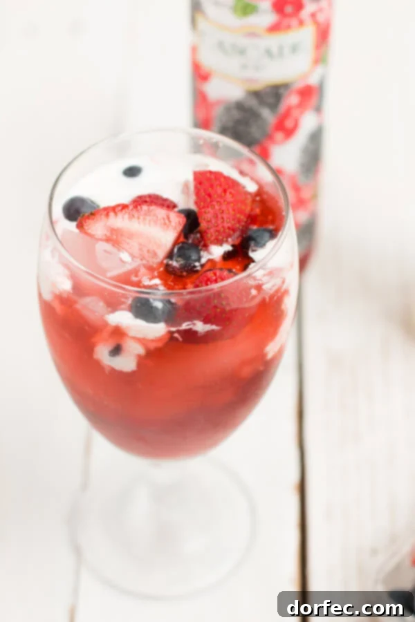 Vineyard Frost 4 Italian soda ohsweetbasil.com, a customizable, fizzy, and fun drink for all ages.