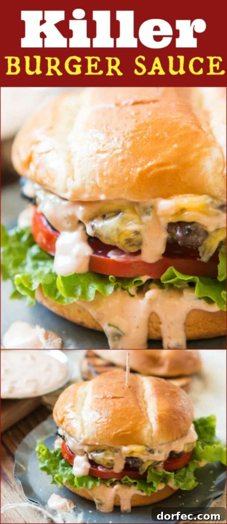 The Ultimate Killer Burger Sauce 3 This is it, the killer burger sauce recipe. If you don't want dry, stale burgers look no further for the best classic hamburger sauce.