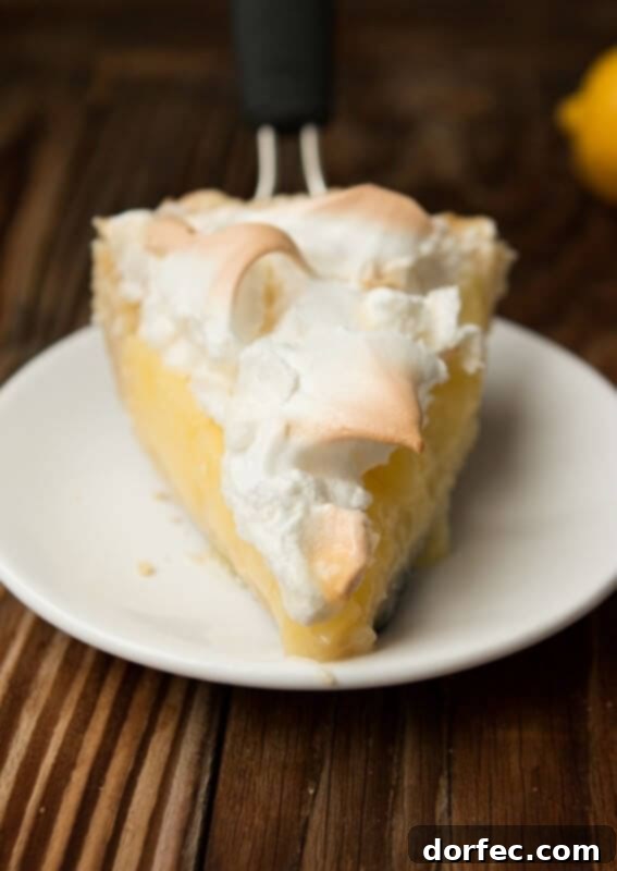 Sunshine Peach & Lemon Jell-O Pie 4 A stunning lemon meringue pie with high, toasted meringue peaks, a family-famous recipe.