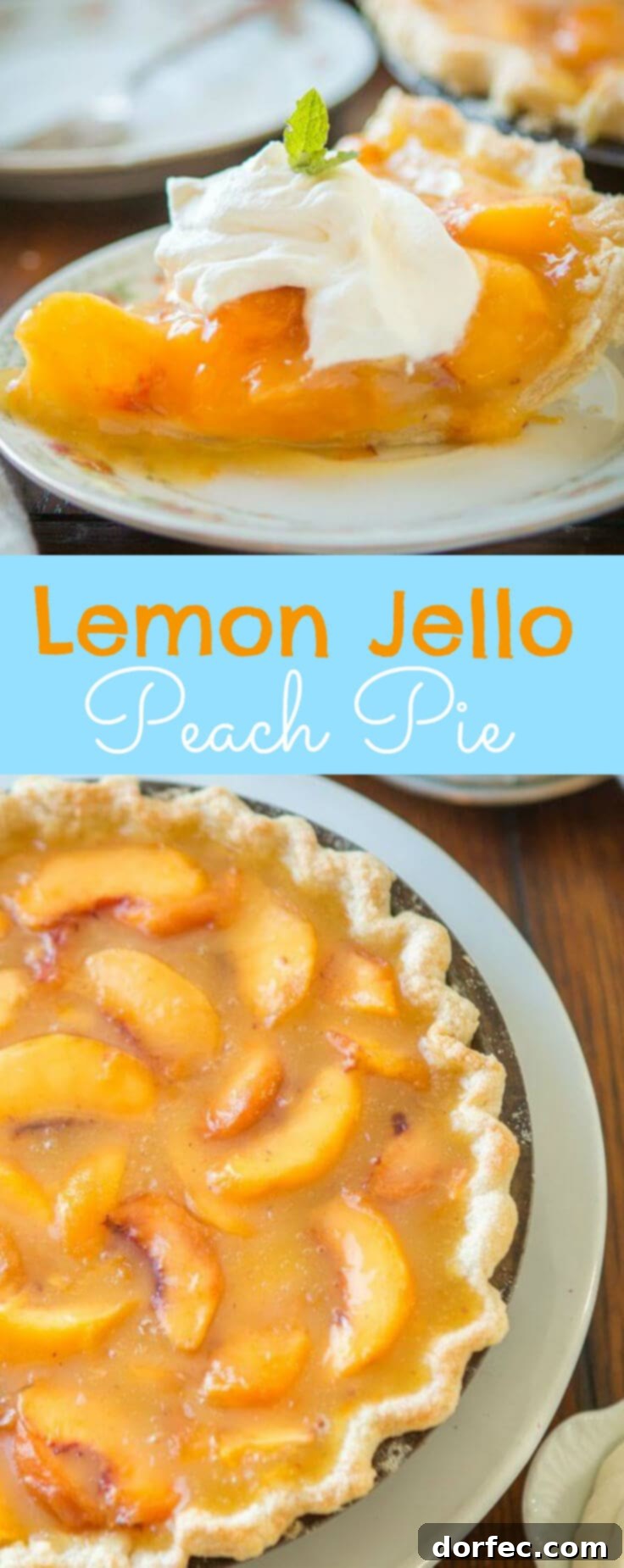 Peach Pie Filling Ingredients Bowls of ingredients including lemon jello, sugar, cornstarch, and fresh peaches for the pie filling.