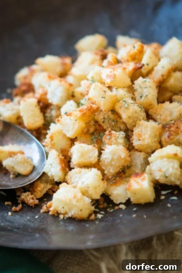 Close-up of crispy, golden Shake N Bake Ranch Potatoes garnished with fresh parsley.