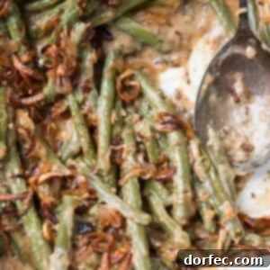Heritage Green Bean Casserole with Crispy Shallots.