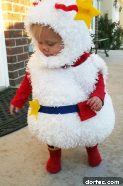 Another photo of a child in a Rainbow Brite costume.
