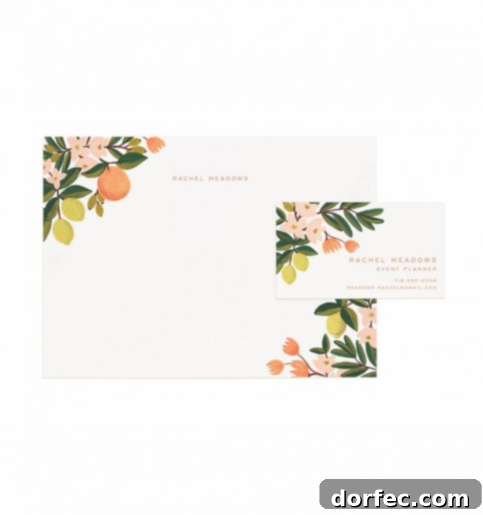 The Most Memorable Gifts of My 2017 7 Personalized stationery for thoughtful, heartfelt communication, featured on ohsweetbasil.com