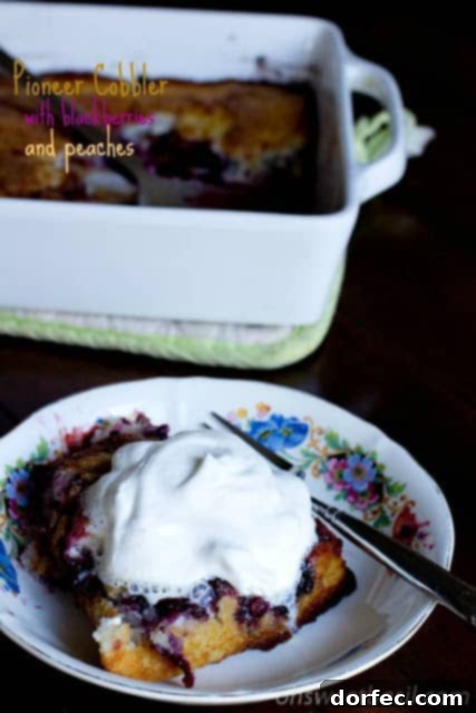 Delicious Pioneer Cobbler dessert