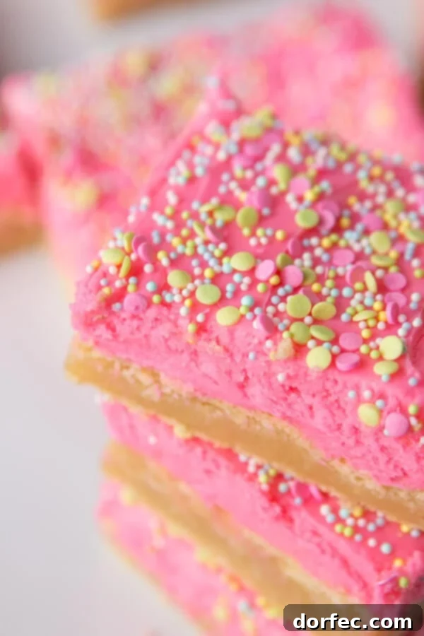Delicious Frosted Sugar Cookie Bars https://ohsweetbasil.com/lemon-jello-cake-recipe