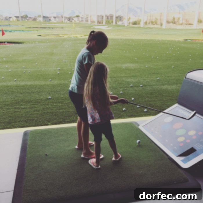 12 Precious Moments to Create With Your Daughter Before She's Grown 14 Mother and daughter sharing a fun and challenging moment on the golf course.