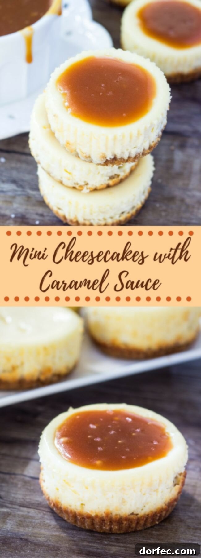 Decadent Salted Caramel Mini Cheesecakes 3 Fiona Dowling - Food Blogger at JustSoTasty.com