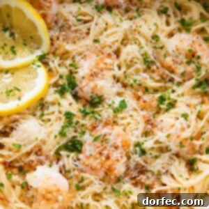 One Pot Breaded Parmesan Shrimp Scampi Pasta