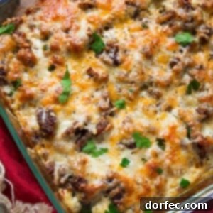 Sunrise Sausage Hash Delight 2 Delicious Cheesy Hash Brown Sausage Breakfast Casserole