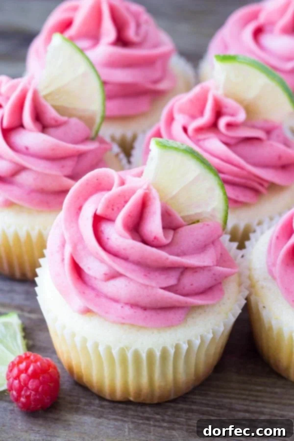 These Raspberry Lime Cupcakes are so pretty and have such a fun flavor combo. They start with moist vanilla cupcakes with a fresh hint of lime, then they're frosted with raspberry buttercream made from fresh berries. These Raspberry Lime Cupcakes are so pretty and have such a fun flavor combo. They start with moist vanilla cupcakes with a fresh hint of lime, then they're frosted with raspberry buttercream made from fresh berries.