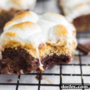 Ultimate S'mores Brownies 2 You will love these easy s'mores brownies! These thick and chewy s'mores brownies are the best way to kick off your summer festivities. The brownies are layered with Hershey's chocolate and graham cracker crumbs and topped with toasted marshmallows.