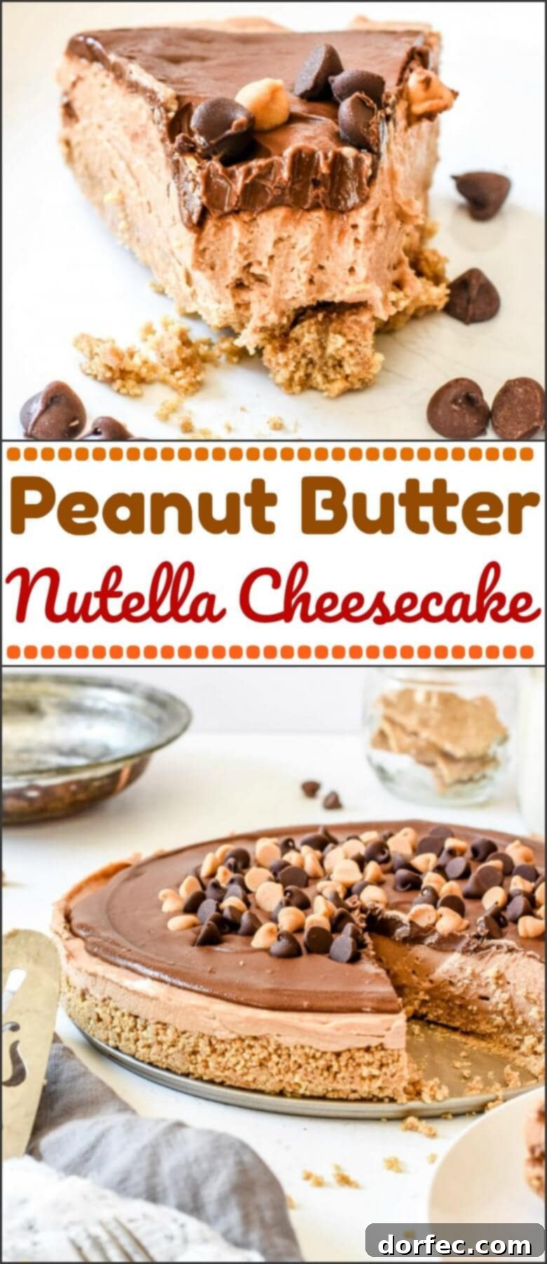 Dreamy No-Bake Peanut Butter Nutella Cheesecake 3 Easy No-Bake Peanut Butter Nutella Cheesecake is one of our favorite recipes for hosting friends and families and the perfect dessert for a BBQ!