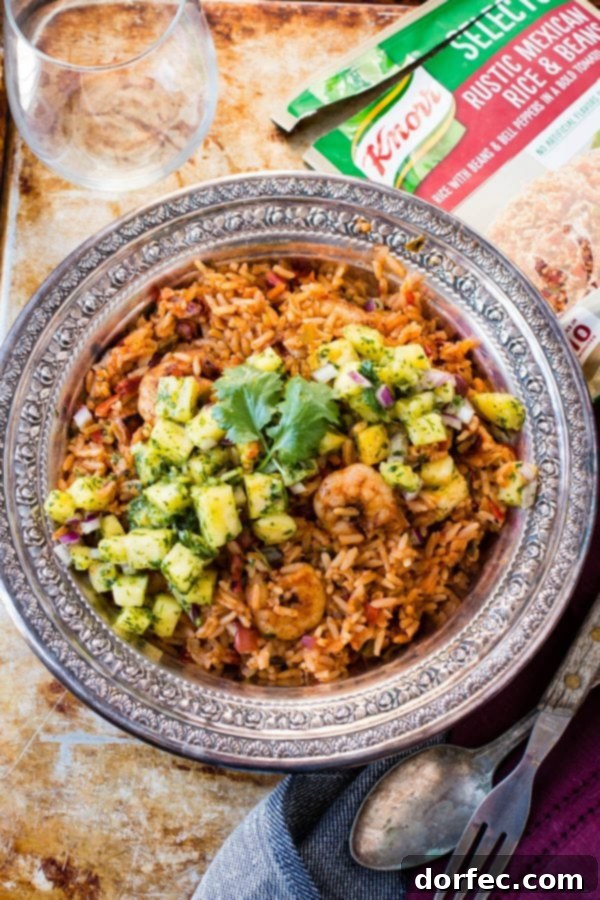 Knorr Selects: A key ingredient for a flavorful one-pot meal Close-up of the Knorr Selects Rustic Mexican Rice and Beans package, highlighting its quality ingredients