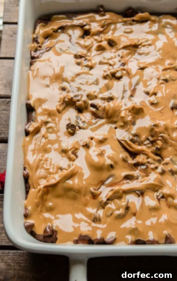Perfect Peanut Butter Caramel Brownies So you think you love Knock You Naked Brownies, also known as Caramel Brownies? Just wait until you try these Peanut Butter Caramel Brownies!