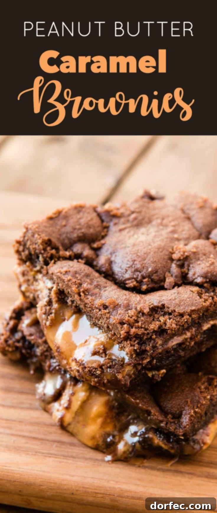 Decadent Peanut Butter Caramel Swirl Brownies 2 So you think you love Knock You Naked Brownies, also known as Caramel Brownies? Just wait until you try these Peanut Butter Caramel Brownies!