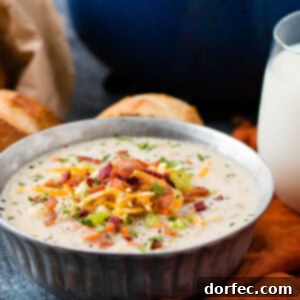 One Pot Cauliflower Chowder, a healthy and delightful fall soup recipe from Oh Sweet Basil.