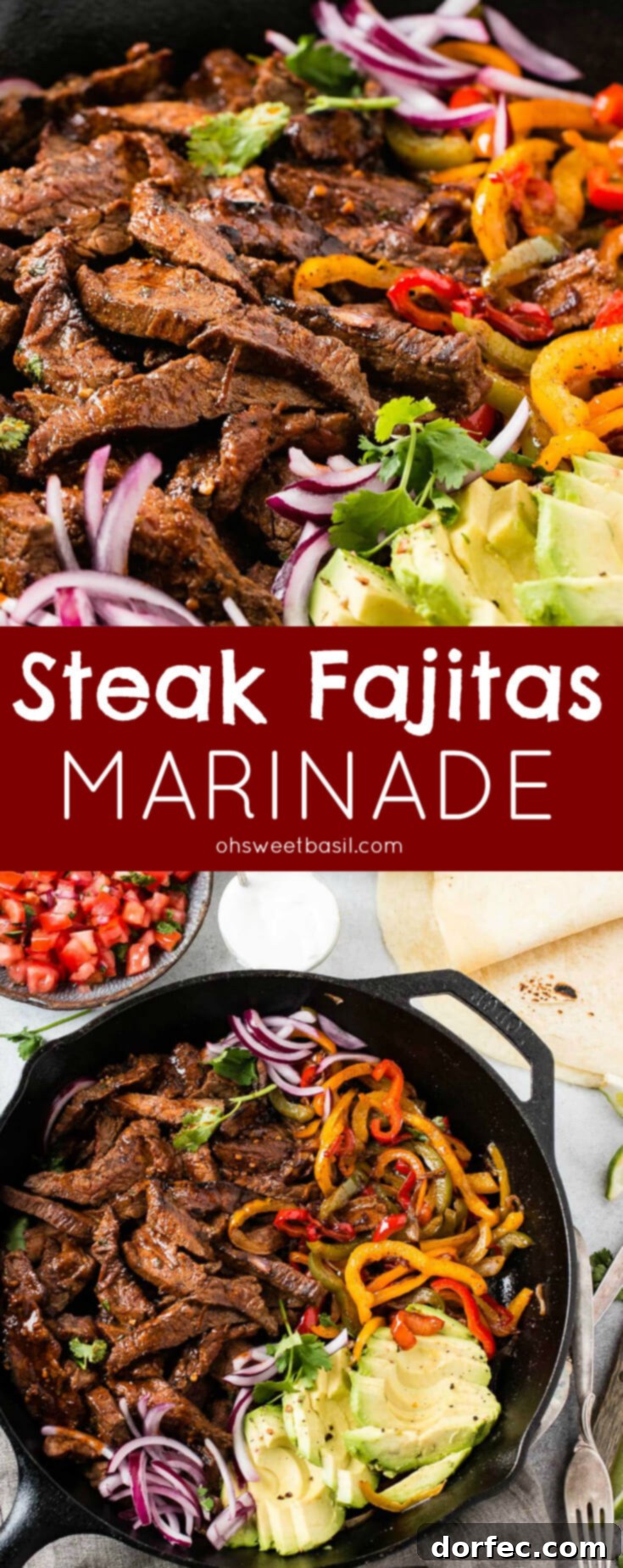 The Ultimate Steak Fajita Marinade 8 Our favorite steak fajitas marinade has a few secrets that make it extra flavorful and tender. Grilling is optional but produces even more deliciousness!