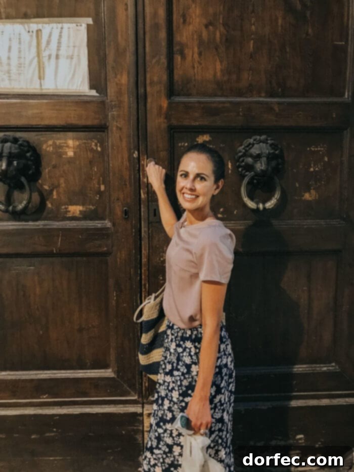 Your Perfect Florence Itinerary 31 Cozy AirBnb apartment entrance in Florence, right outside the Duomo