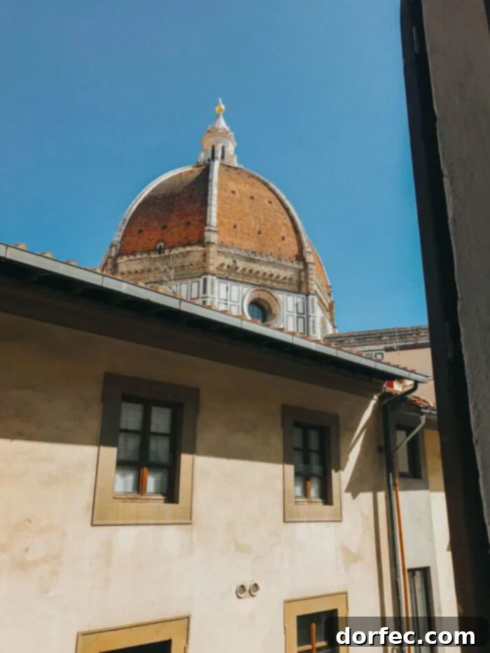 Your Perfect Florence Itinerary 32 Stunning view of the Florence Duomo from our Airbnb apartment window