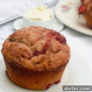 Homemade Strawberry Muffins 5 Whole wheat Strawberry muffins that uses greek yogurt, honey and whole wheat flour for a healthier muffin.