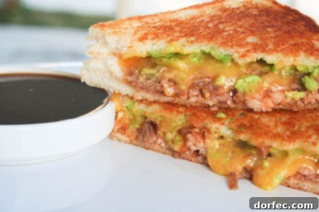 BBQ Pork Guac Melt 3 BBQ Pulled Pork Grilled Cheese Ready to Serve