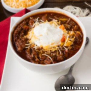 This #chili is my husband's favorite, but there are two secret ingredients that really make it delicious! Check out the #recipe to try it for yourself ohsweetbasil.com