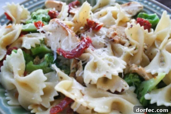 Delicious White Balsamic and Basil Chicken Pasta