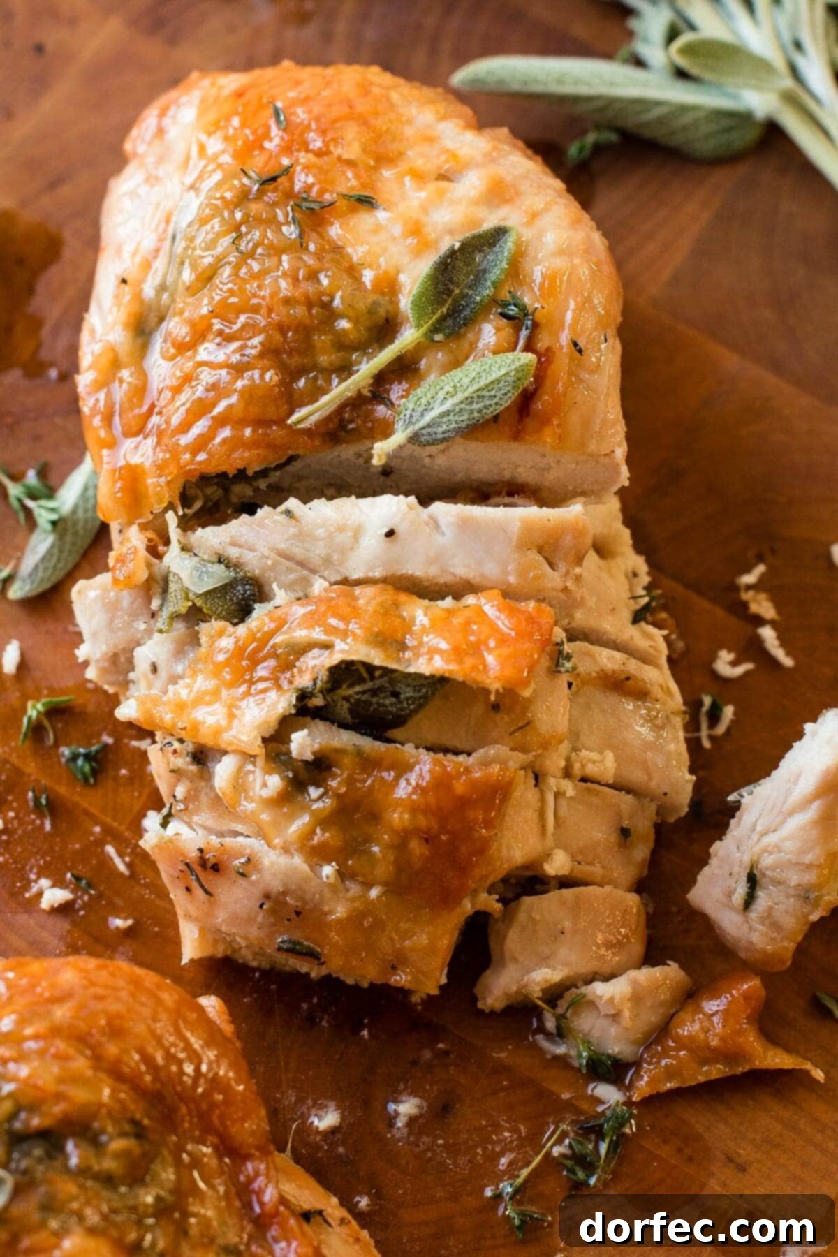 Velvety One Pot Asiago Winter Rice 12 Quick and easy herb roasted turkey breast for Thanksgiving and holidays ohsweetbasil.com