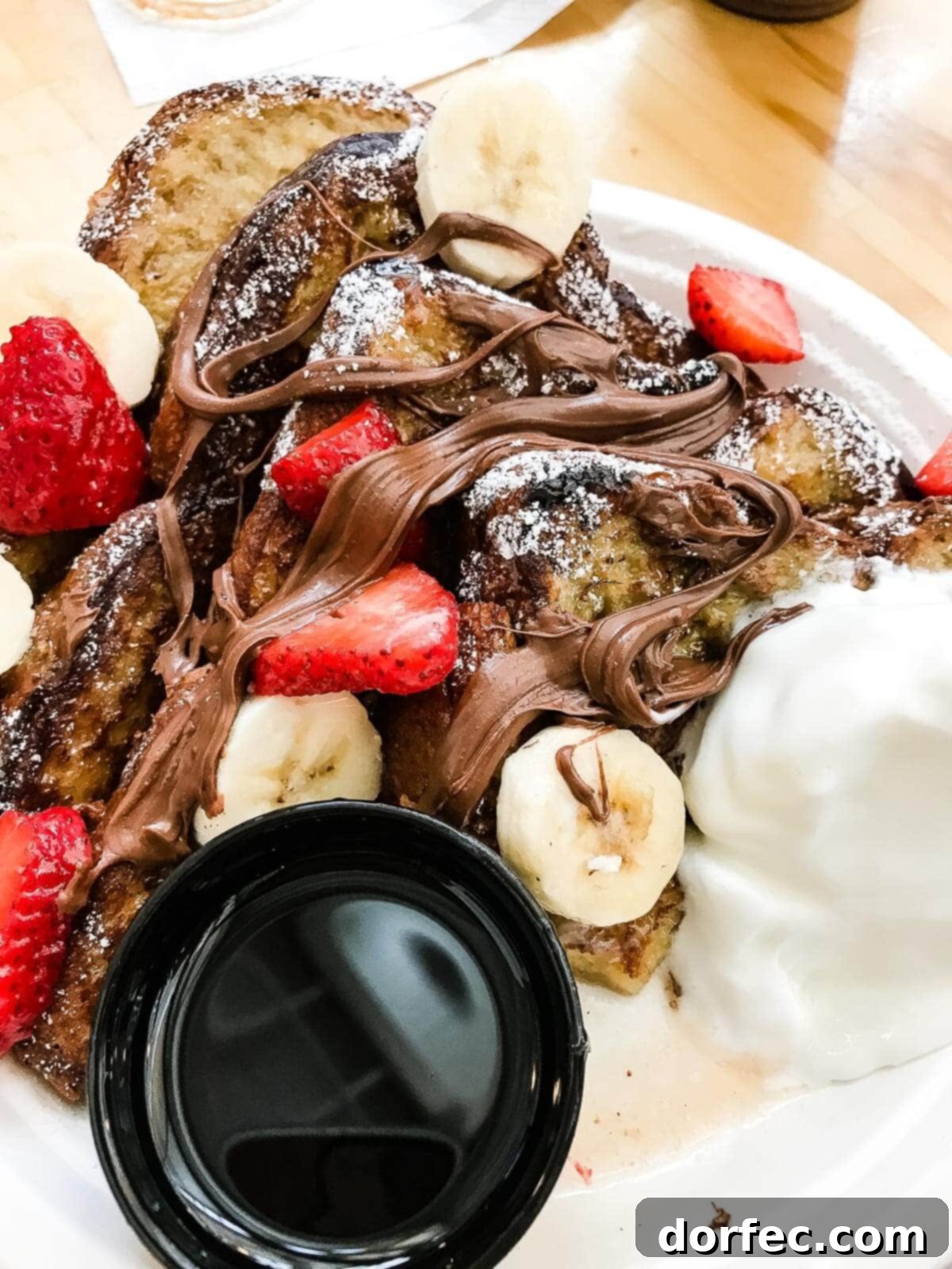 Pandor Bakery french toast with nutella ohsweetbasil.com