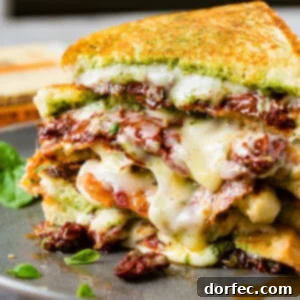 Sun Dried Tomato Bacon Pesto Grilled Cheese