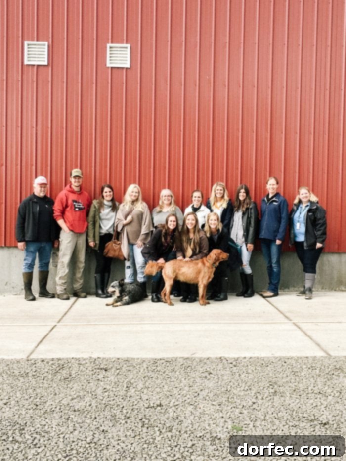 Bloggers enjoying a visit at the Tillamook Creamery
