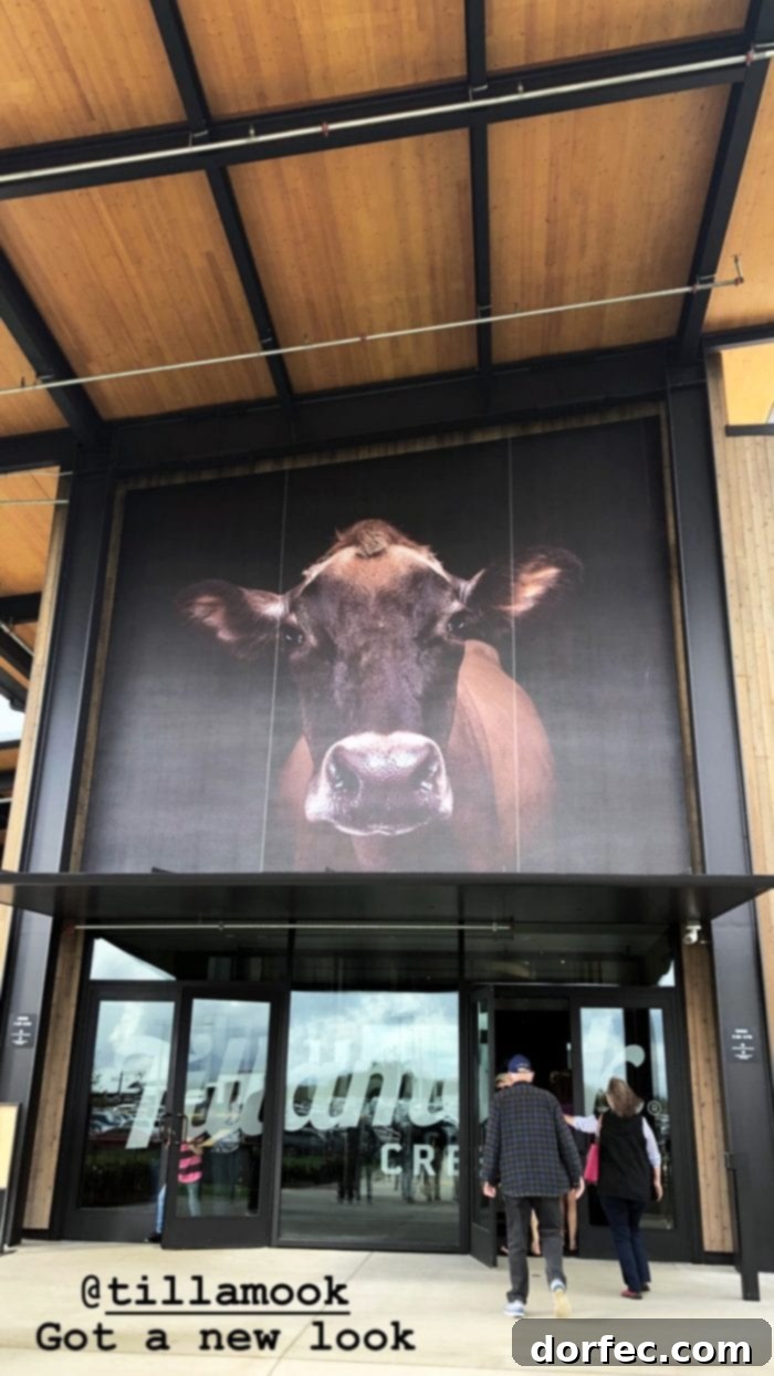 The impressive and newly renovated Tillamook Creamery building