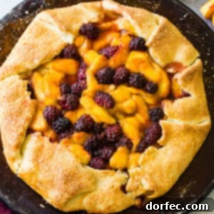 Rustic Peach Blackberry Galette