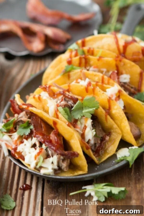 My new favorite tacos and they aren't even Mexican! BBQ Pulled Pork Tacos ohsweetbasil.com