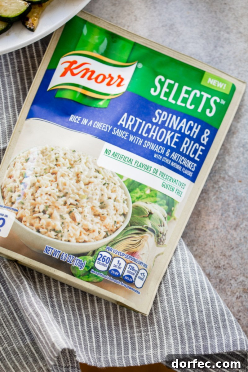 Honey Mustard Chicken Bowls with Spinach Artichoke Rice 10 knorr