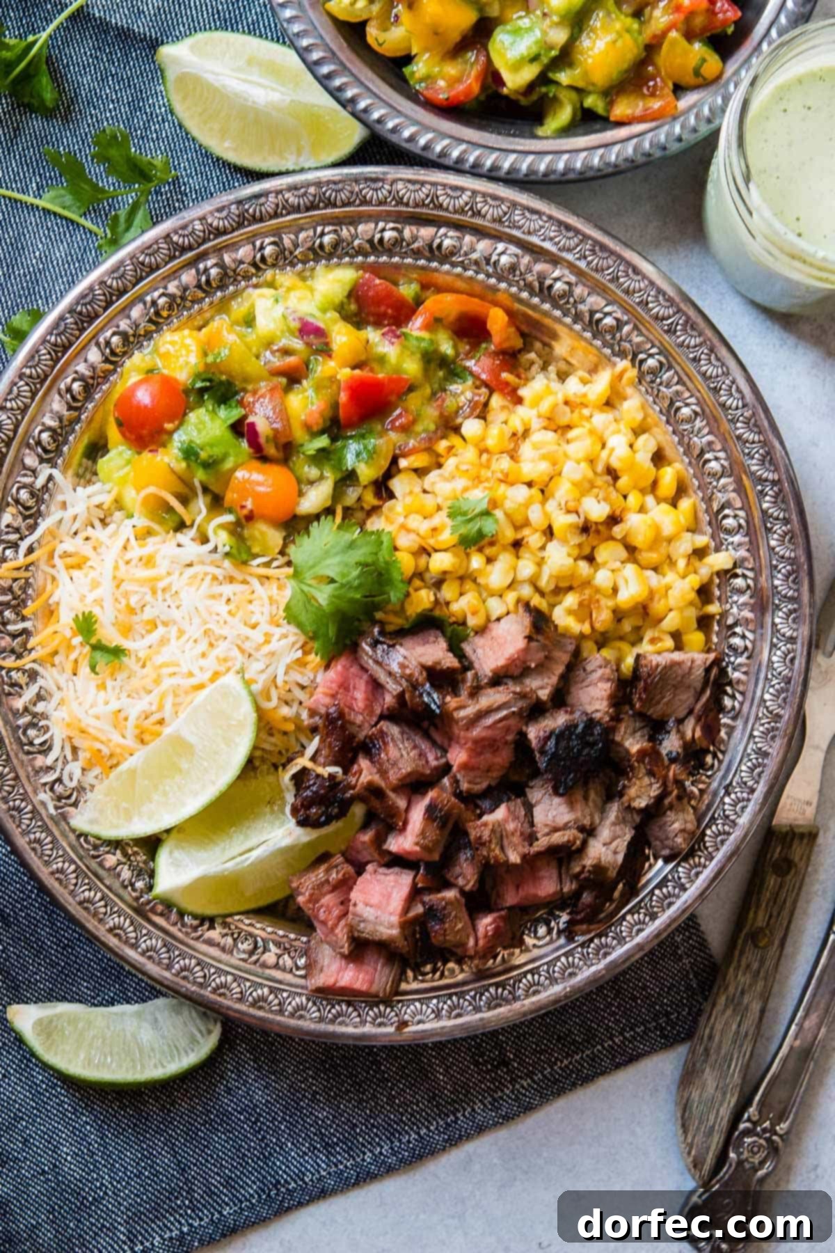 Honey Mustard Chicken Bowls with Spinach Artichoke Rice 11 Marinate flank steak for 24 hours for the ultimate flavor, then grill to no more than medium temperature and slice on the bias for the best steak ever. ohsweetbasil.com
