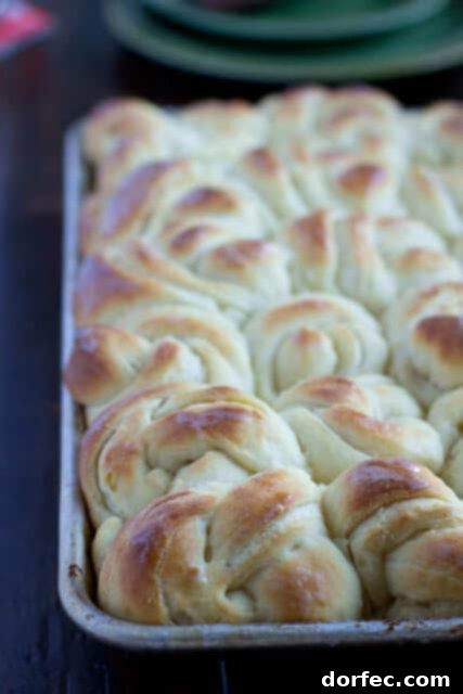 Potato rolls with a beautiful golden crust