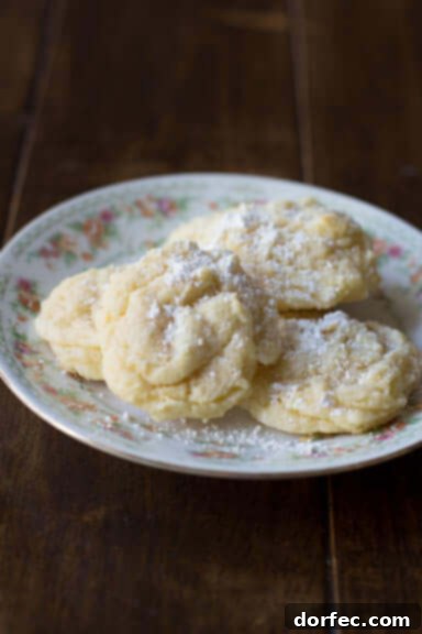Soft, pillowy lemon cookies made with essential oils.