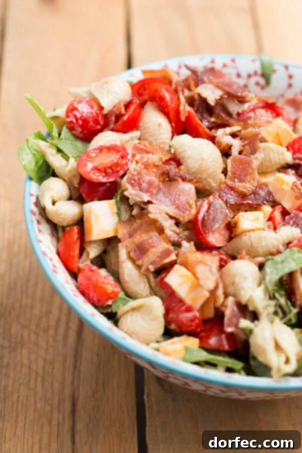 California Club Pasta Salad - a delightful summer recipe from ohsweetbasil.com