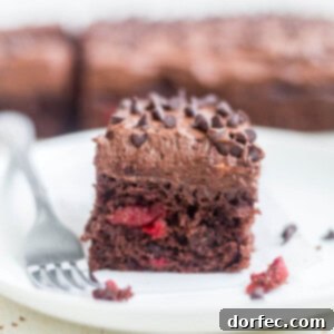 Finished Chocolate Cherry Cake