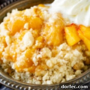 Easy Peach Cobbler with Cake Mix
