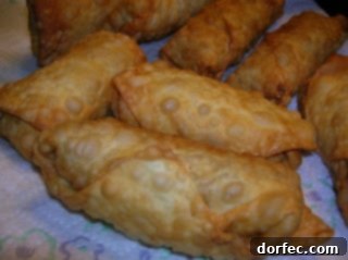 Delicious Indian Potato Spring Rolls with a vibrant chutney