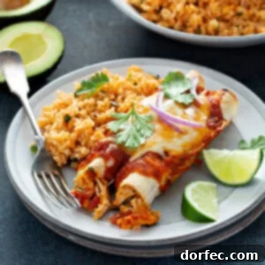 Red Chicken Enchiladas
