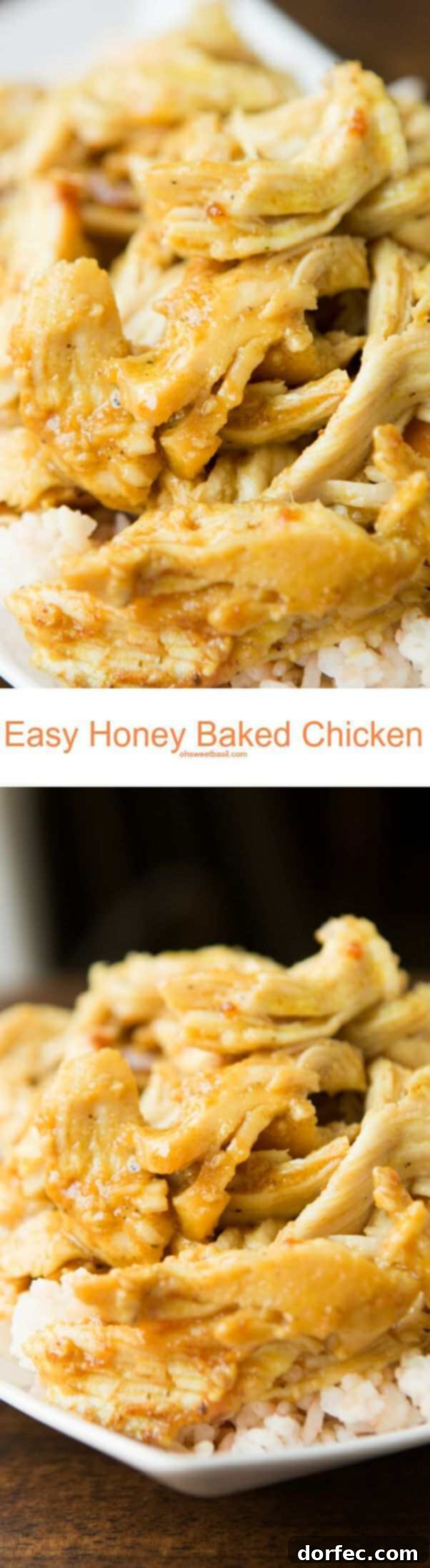 A full plate of honey baked chicken with rice and green beans, ready for a delicious meal.