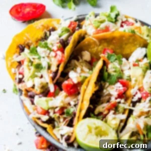 Crisp Black Bean Vegetarian Tacos sound a little boring, and I get that, but you'd be missing out if you didn't try them. The flavor is incredible!!